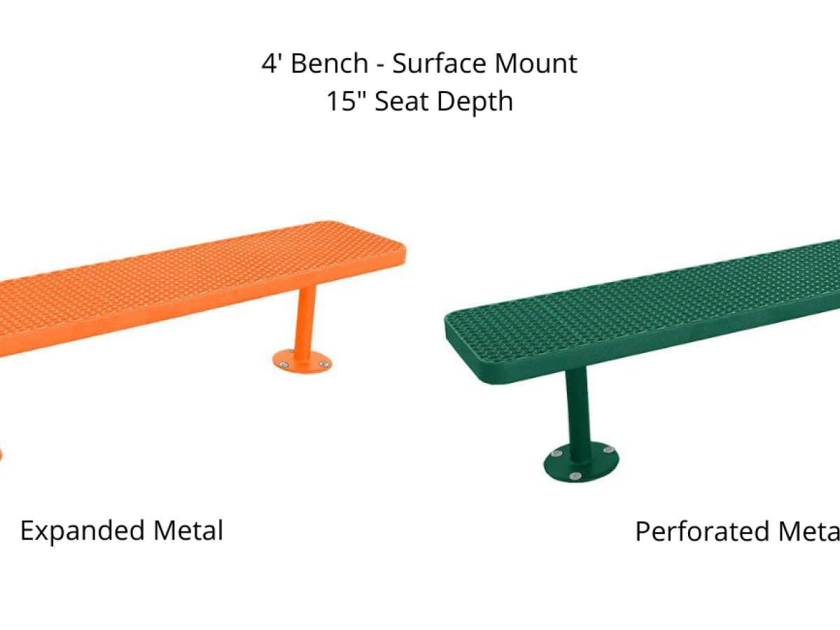 Outdoor Benches Surface Mount - SWS Group