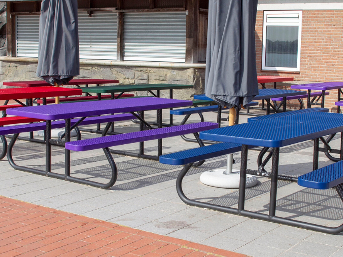 Antimicrobial Metal Picnic Tables - SWS Group
